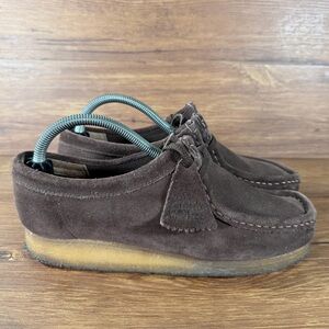 CLARKS Wallabee‎ Suede Oxfords Women’s Size 8.5 Shoes